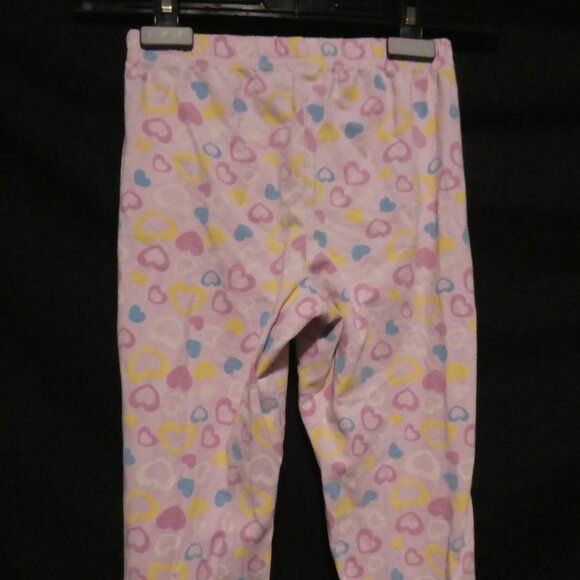 GEORGE | size 6 | Pink Pajama Pants | Hearts All Over Print | Stretchy Waist - Picture 13 of 16
